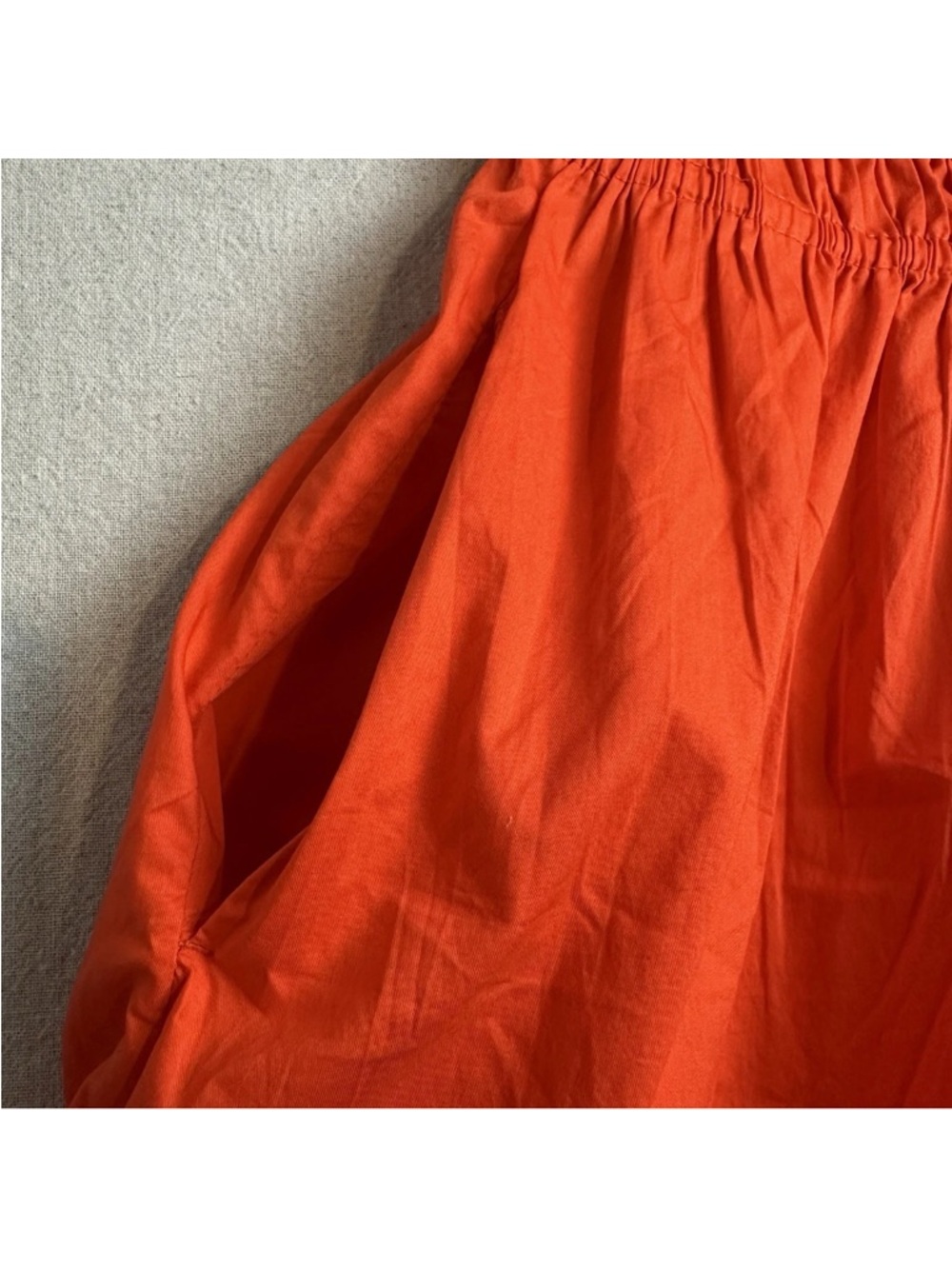Old Navy Waist Defined Puff Sleeve Mini Dress Darling Clementine Size XL Tall - Picture 7 of 12